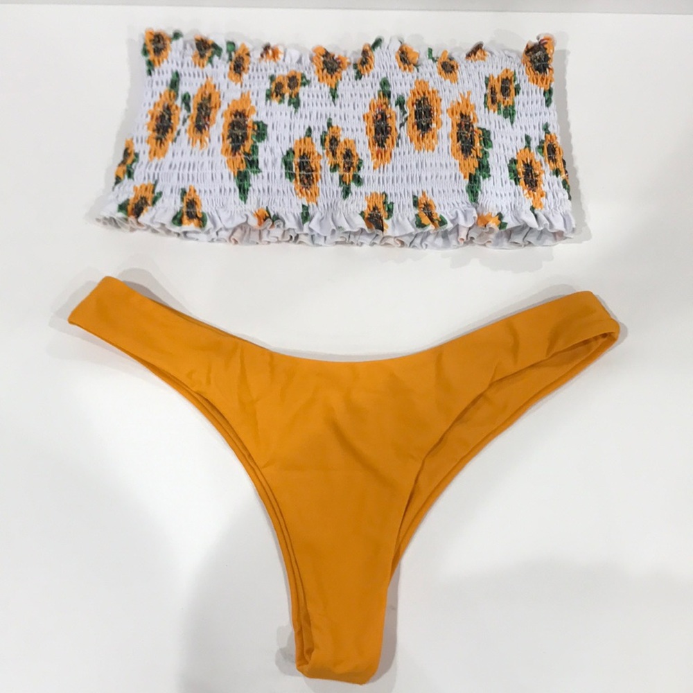 *Never Worn* Sunflower Crinkle 2-Piece Bikini